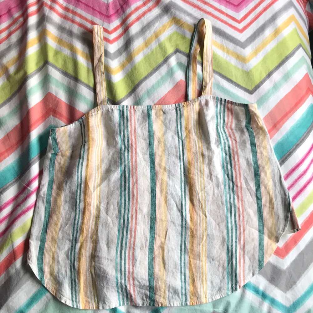 madewell medium stripe tank top